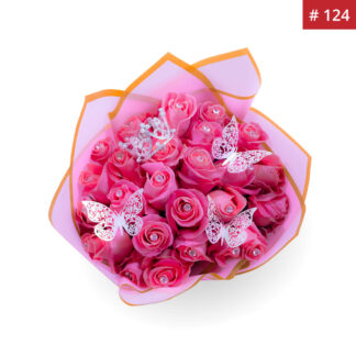 Pink Butterfly Rose Buchón